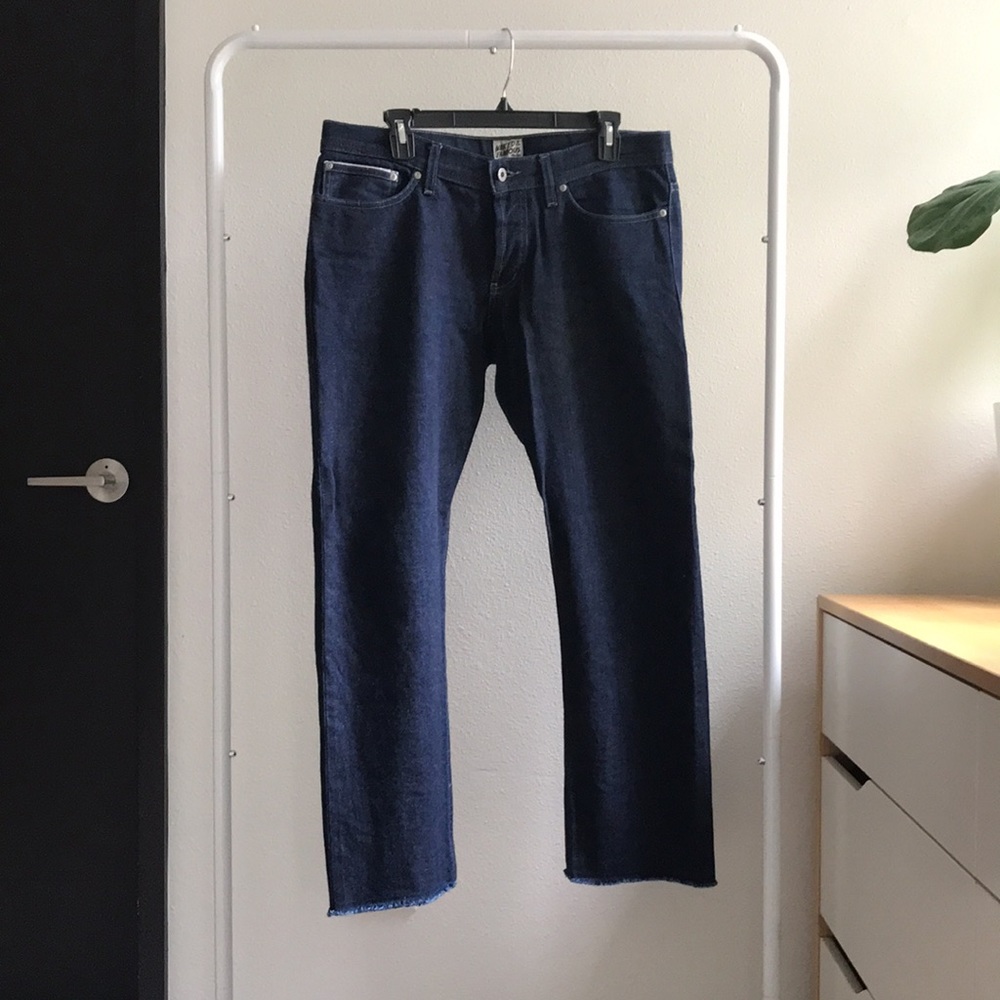 Naked and Famous Denim Indigo Selvedge Jeans (Weird Guy Style)